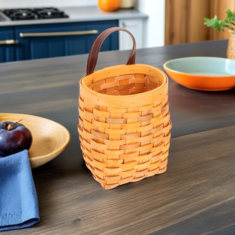 2pcs Handwoven Wall Hanging Baskets Home Decor Woven Flower Basket Wall Decorations Woven Storage Holder For Garden Farmhouse - Image 3
