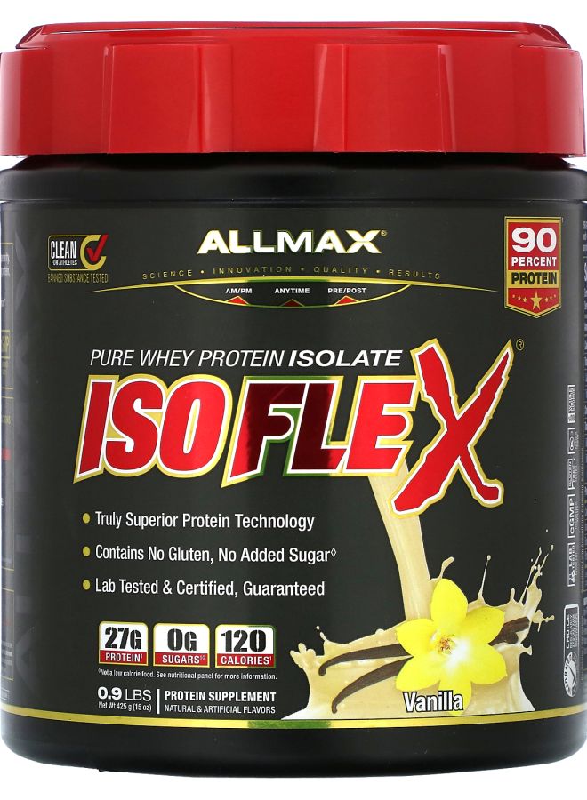 Allmax ISOFLEX® Pure Whey Protein Isolate Vanilla 0.9 lbs (425 g)