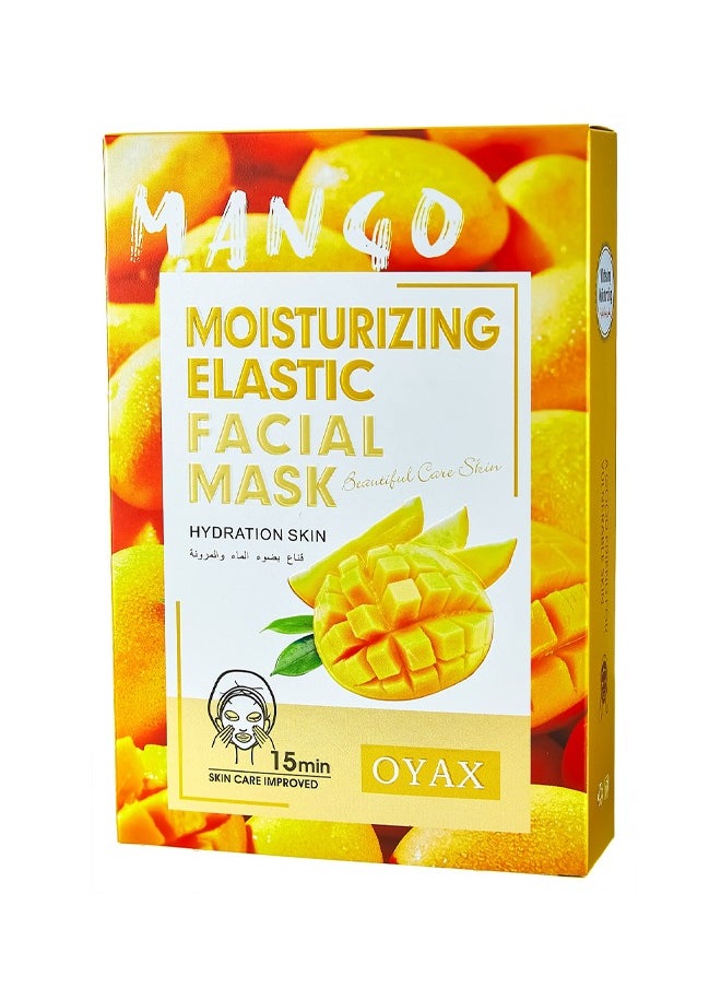 OYAX - Facial Mask Mango Mask Skin Care Deep Hydrating Clarifying Nourishing Firming Mask Beauty Facial Sheet Mask - Image 1