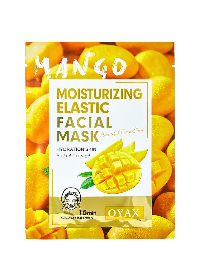 OYAX - Facial Mask Mango Mask Skin Care Deep Hydrating Clarifying Nourishing Firming Mask Beauty Facial Sheet Mask - Image 1