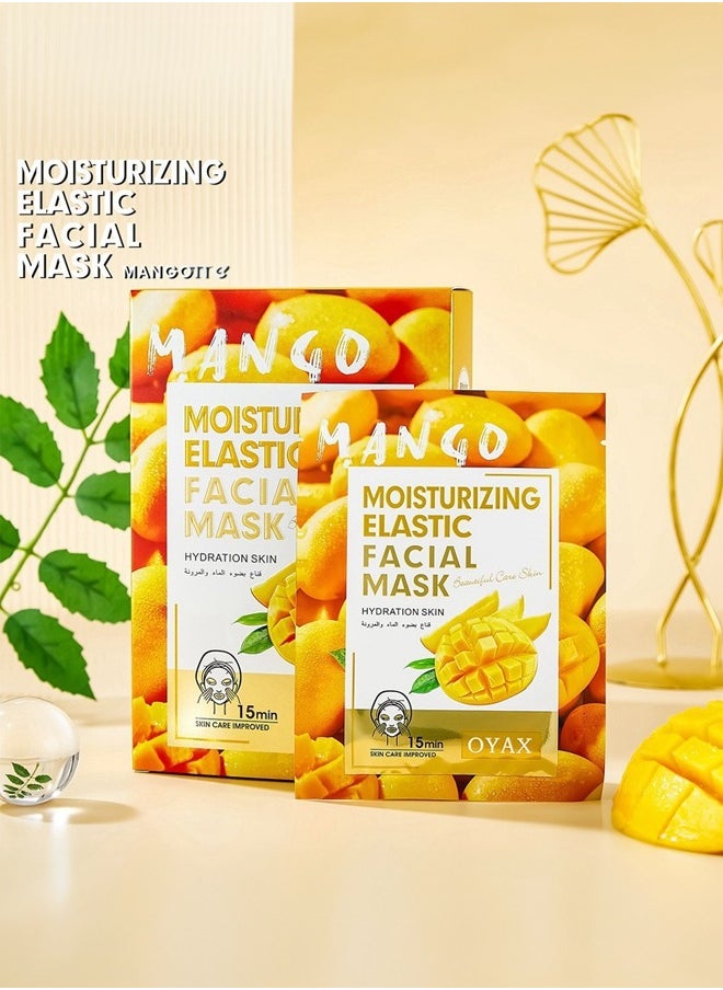 OYAX - Facial Mask Mango Mask Skin Care Deep Hydrating Clarifying Nourishing Firming Mask Beauty Facial Sheet Mask - Image 1