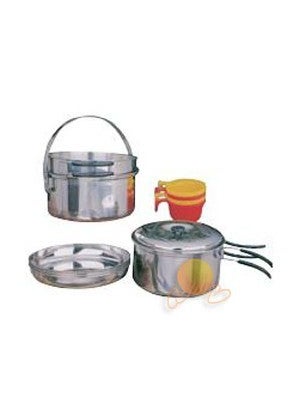 Square Camping Set 13 Pieces 4 Person Dinnerware Set 