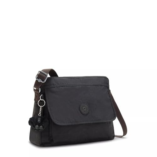 KIPLING KIPLING Kipling womens WomenÂ’s Aisling Bag, Lightweight Everyday Purse, Nylon Shoulder Crossbody Bag, Black Noir, 12 L x 8.87 H 4 D US - Image 5