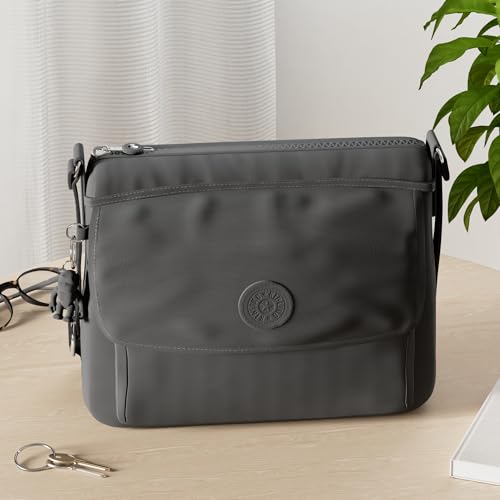KIPLING KIPLING Kipling womens WomenÂ’s Aisling Bag, Lightweight Everyday Purse, Nylon Shoulder Crossbody Bag, Black Noir, 12 L x 8.87 H 4 D US - Image 2