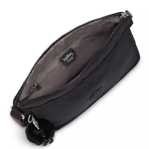 KIPLING KIPLING Kipling womens WomenÂ’s Aisling Bag, Lightweight Everyday Purse, Nylon Shoulder Crossbody Bag, Black Noir, 12 L x 8.87 H 4 D US - Image 4