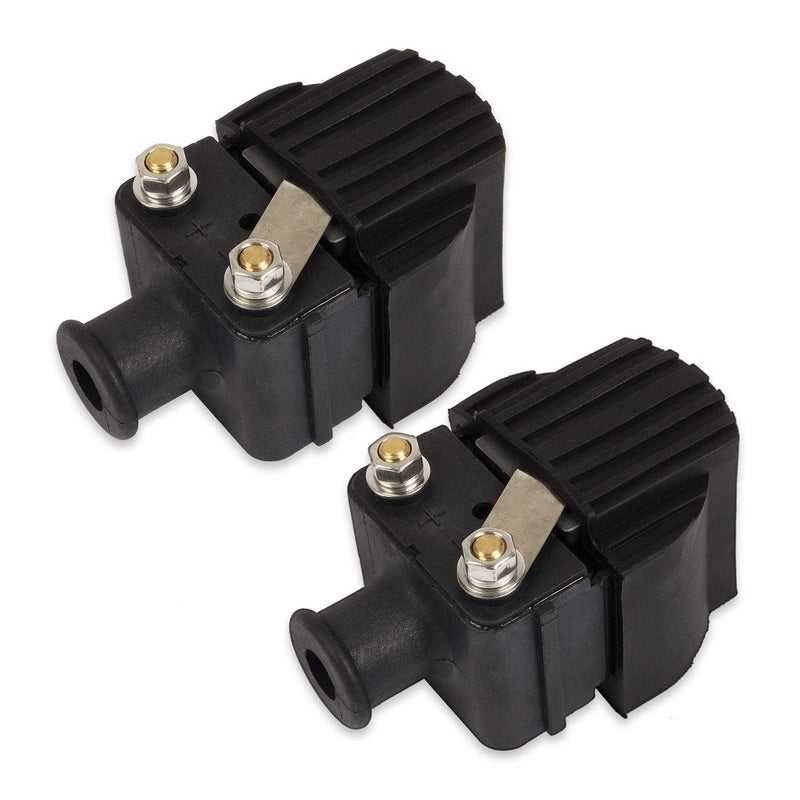 185186 Ignition Coil Pack Compatible with Mercury Mariner Outboard Boat 6125HP 140HP V135 V150 210CC Chrysler Force 40hp 150hp Replaces 339832757A4 3397370A13 2Pcs