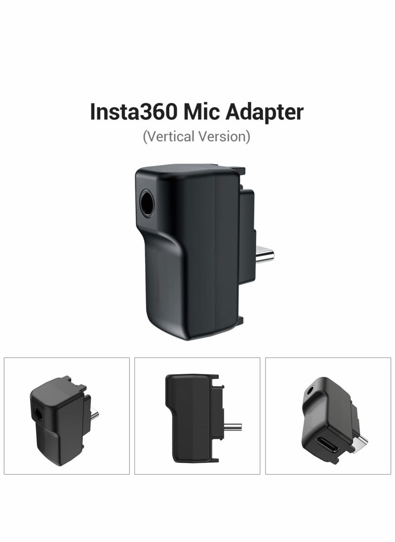 Beauenty ONE X2 Dual Mic Adapter, Upgraded 3.5mm Input Mic Compatible with Insta360 ONE RS 1 Inch X2 Extrenal Microphones and USB-C Port, Insta360 ONE X2 Mic Action Camera Accesories - Image 3