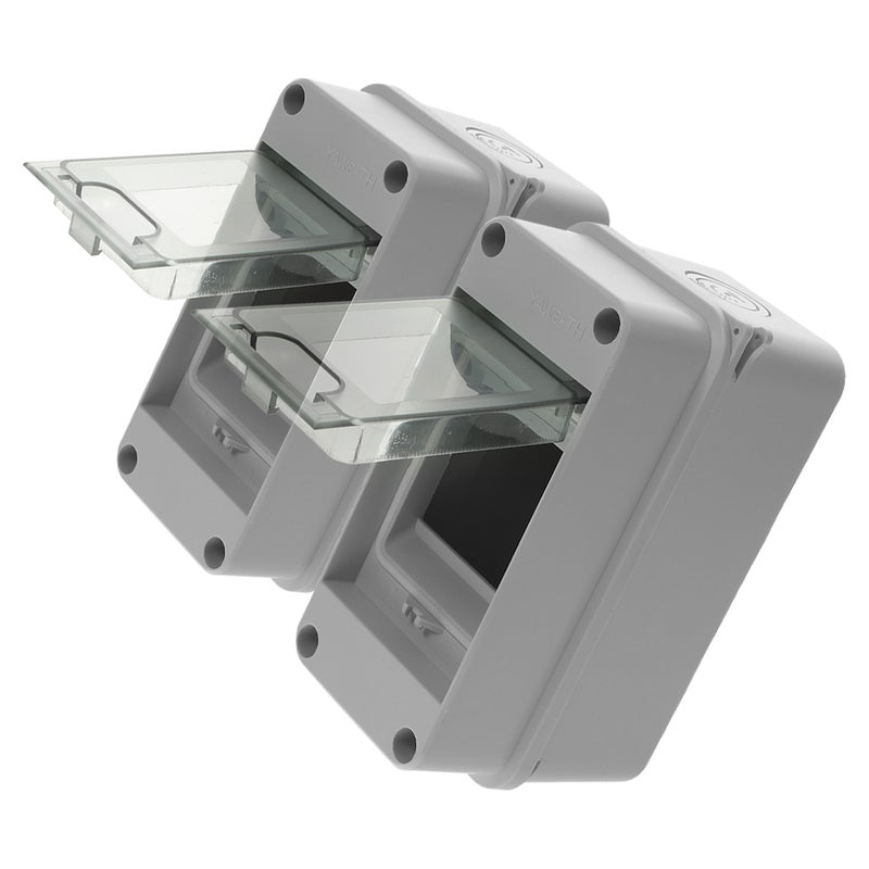 2pcs Power Distribution Junction Box Breaker Box Circuit Box Electrical Box (3 Way) - Image 1