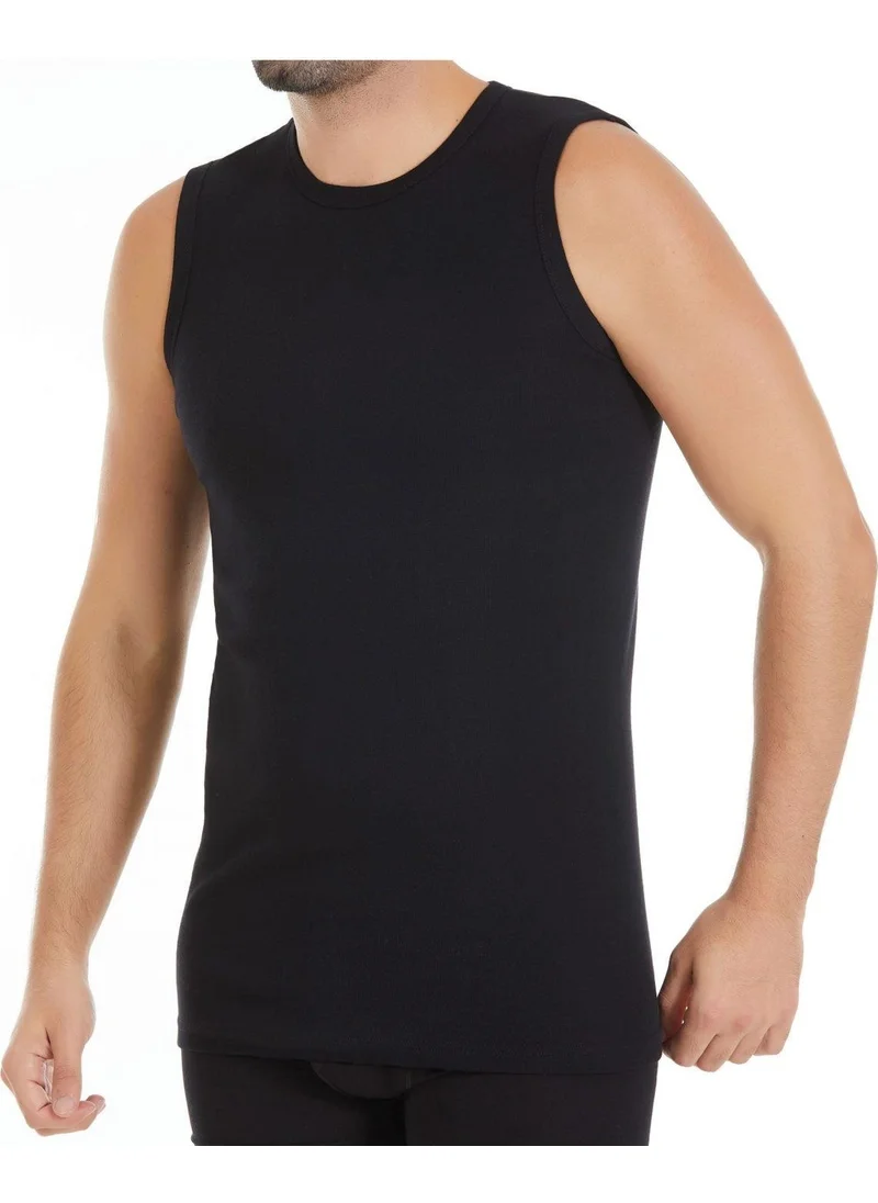 Yıldız Star Men's Rib Zero Sleeve Undershirt - 3 Pieces