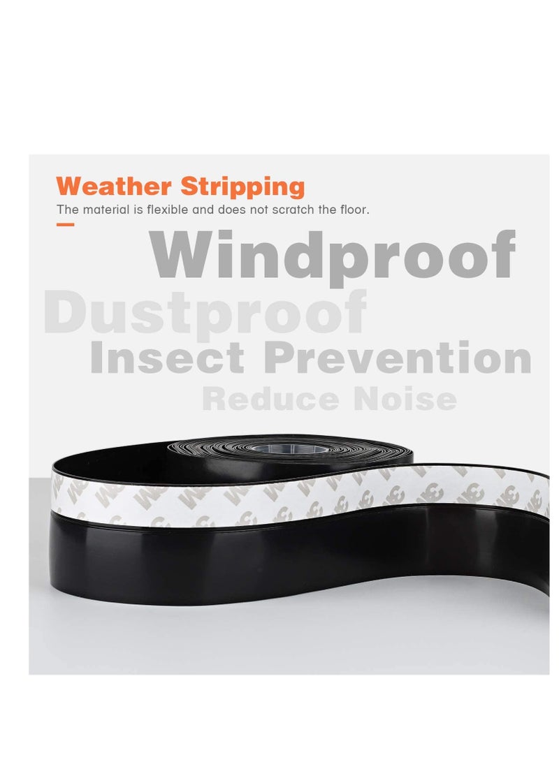 26 Feet Silicone Weather Stripping Tape for Doors and Windows, Effective Draft Stopper Seal for Interior and Exterior Gaps, Ideal for Shower and Glass Sealing - Image 4