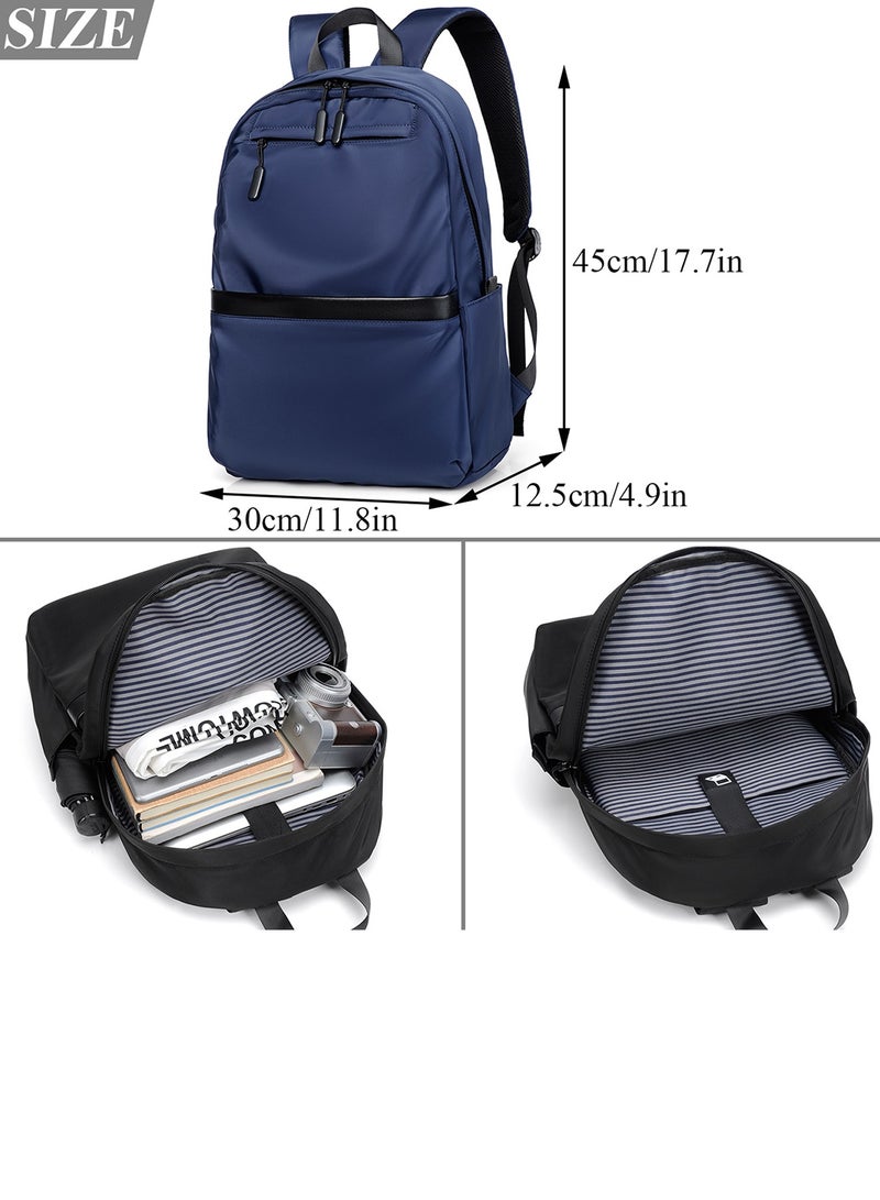 Laptop Backpack Travel Backpacks for Men Women Work Backpack College School Backpacks Fits 15.6 Inch Laptop Computer Backpack Bookbag Gift(Blue) - Image 2