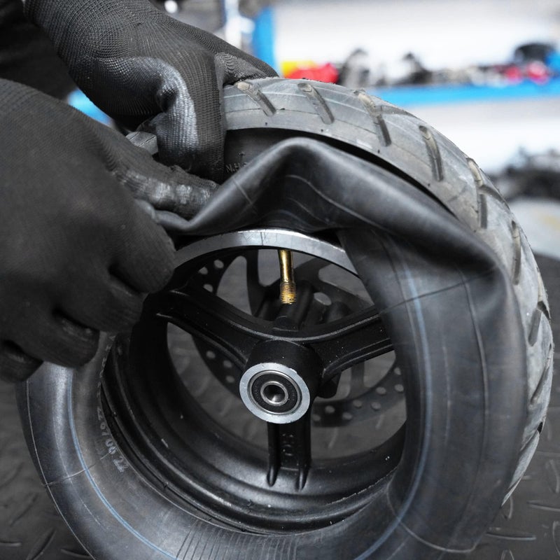 FIRST PRO 2-Pack 10x2.50” Inner Tubes replacement for 10-Inch Electric Scooter, Compatible with 36V/48V 400W-800W Hub Motor, TR87 Angled Stem, Off-Road Ready for E10 Electric Scooter Tires - Image 4