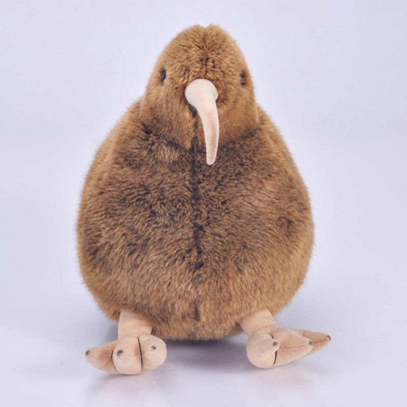 klarako Children Kids Baby Plush Toy Bird Kiwi Lifelike Animal Pet Stuffed Toy, for House Decoration Nursery Imagitive Play - Brown, 28cm - Image 4