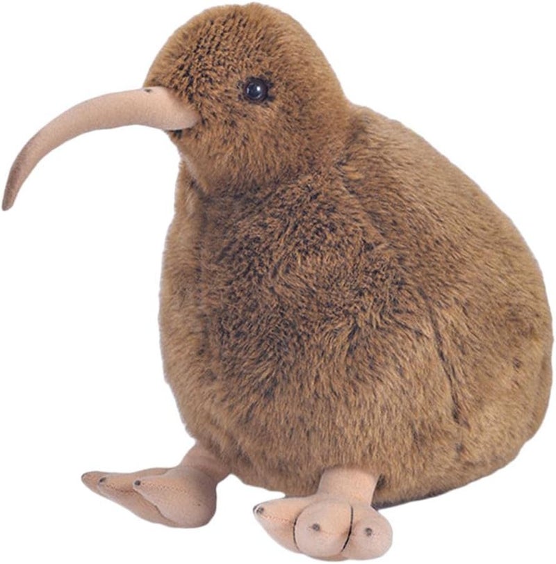 klarako Children Kids Baby Plush Toy Bird Kiwi Lifelike Animal Pet Stuffed Toy, for House Decoration Nursery Imagitive Play - Brown, 28cm - Image 3