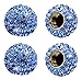 Muxkenper Car Wheel Tire Valve 4 Pack Handmade Crystal Rhinestone Tire Valve Stem Air Caps Cover Bling Car Accessories Blue - Image 2