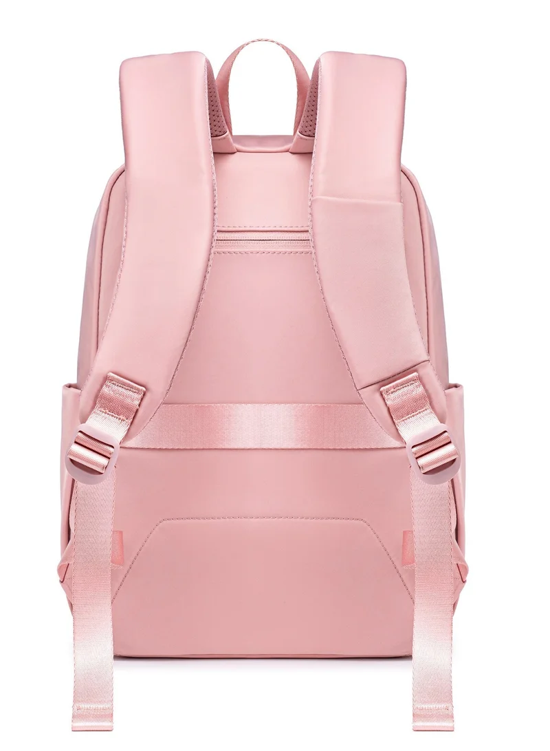 Chantria Pink Premium Lightweight Laptop Backpack for Women Water Resistant Multifunctional Nylon Daypack for Casual Office School College Travel, CB00769, Pink for Women | Best Price UAE