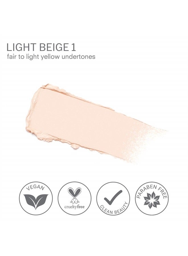 True + Luscious Camera Stick Foundation by True + Luscious - Full Coverage Cream Foundation - Non-Comedogenic & Hydrating Formula - Vegan, Paraben Free, & Cruelty Free - 0.49 oz (Shade 1: Light Beige) - Image 2