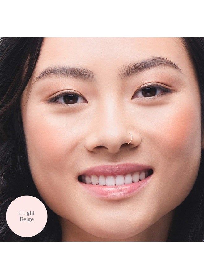 True + Luscious Camera Stick Foundation by True + Luscious - Full Coverage Cream Foundation - Non-Comedogenic & Hydrating Formula - Vegan, Paraben Free, & Cruelty Free - 0.49 oz (Shade 1: Light Beige) - Image 3