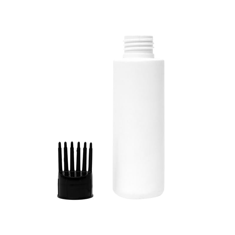 Devinez Round White HDPE Bottle 250ml Pack of 12 with White FlipTop Cap and Black Hair Applicator for Serum Essential Oils Blends DIY Skin Care Cosmetics Multipurpose Bottle for Home - Image 4