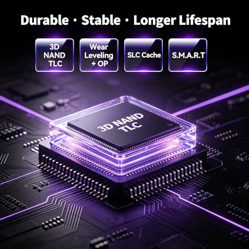 Fikwot FN950 4TB NVMe SSD PCIe Gen4x4 M.2 2280,Read Up to 5000MB/s, Configure SLC Cache, Internal Solid State Drive for PS5 Laptop Desktop - Image 2