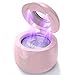 CXRUY Ultrasonic Retainer Cleaner UV Dental Cleaning Pod Night Guard Cleaner for Dentures Aligner Braces Toothbrush Heads Jewelry Pink - Image 1