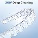 CXRUY Ultrasonic Retainer Cleaner UV Dental Cleaning Pod Night Guard Cleaner for Dentures Aligner Braces Toothbrush Heads Jewelry Pink - Image 4