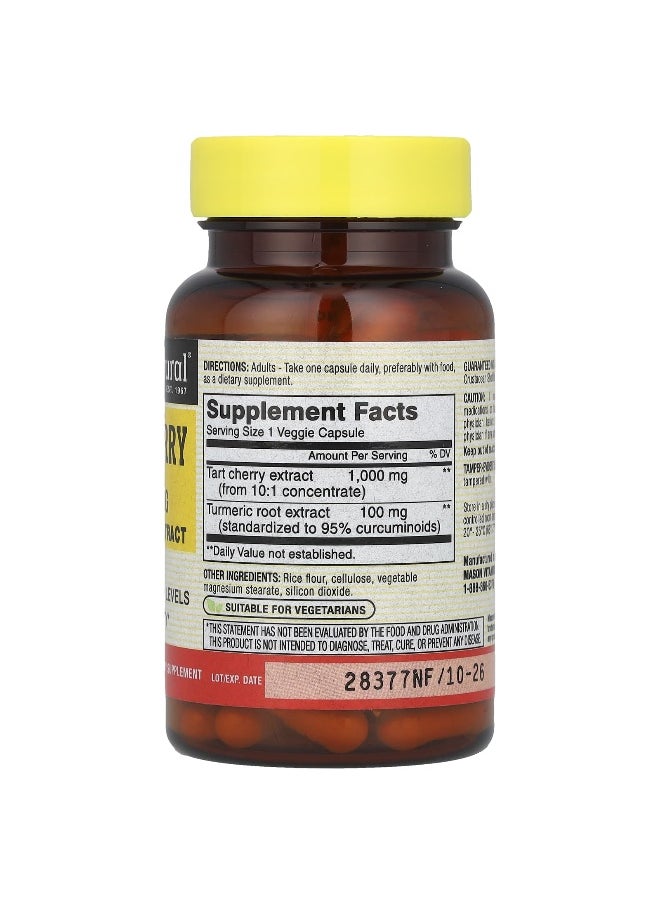 Mason Natural Mason Natural, Tart Cherry with Turmeric Extract, 1,000 mg, 60 Veggie Caps  - Image 2