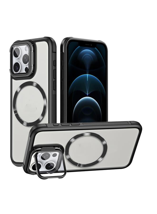S-TOP Case For iPhone 12 Pro Max CD-grain Magsafe Acrylic Hybrid TPU Phone Case - Image 1