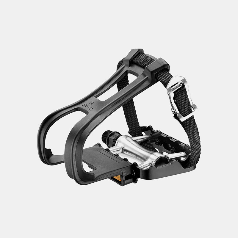 Domain Pedal with Toe Clips