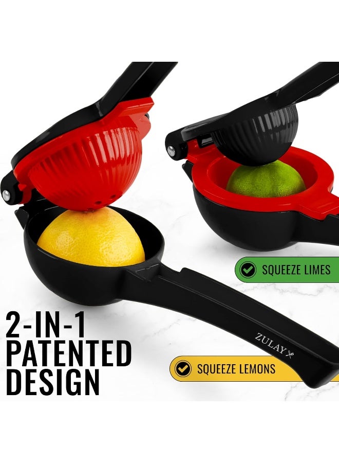 Zulay Kitchen Zulay Premium Metal Lemon Lime Squeezer - Manual Citrus Press Juicer - Image 3