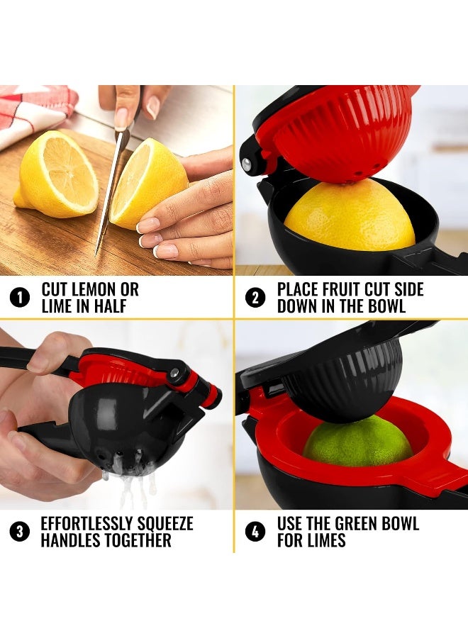 Zulay Kitchen Zulay Premium Metal Lemon Lime Squeezer - Manual Citrus Press Juicer - Image 4