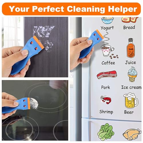 NEXT GEEK Cleaning Scraper Tool Single Edged Multipurpose Labels, Sticker Remover 10 Piece Plastic Blades - Image 3