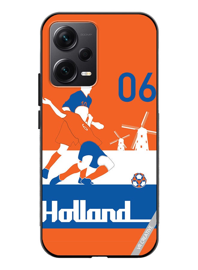 VR CREATIVE Protective Case Cover For Xiaomi Redmi Note 12 Discovery Holland Football Soccer Players Design Multicolour - Image 1