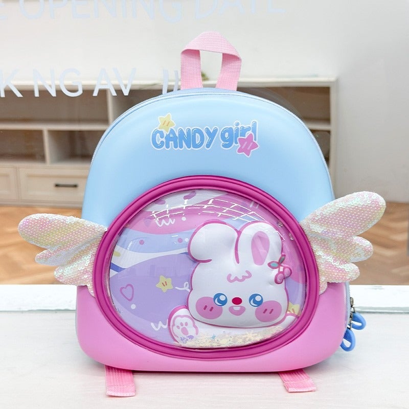 New Arrival Kids' Eggshell School Backpack, Fashionable Simple Cartoon Lightweight  2-4 Years bag for Boys and Girls - Image 1
