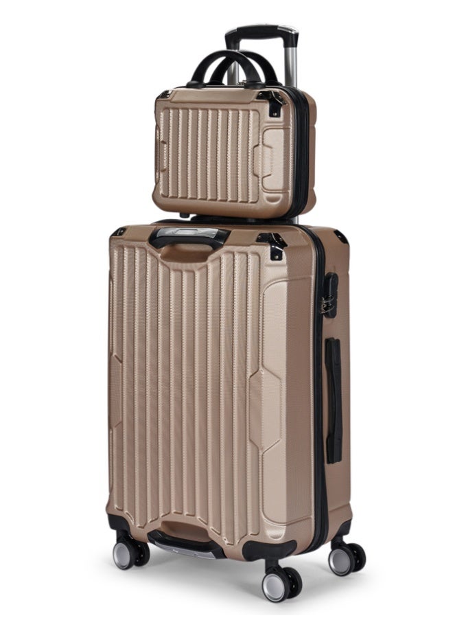 ليمرا طقم شنط سفر من ليمرا مكون من 4 قطع حقائب أمتعة لون ذهبي - Image 2