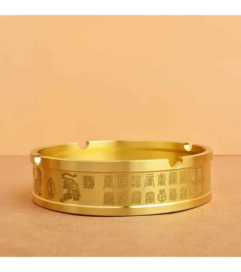 Creative Pure Brass Tiger Ashtray 1pc For Home Hotel Bar Office Smoking Decoration Gift - Image 5