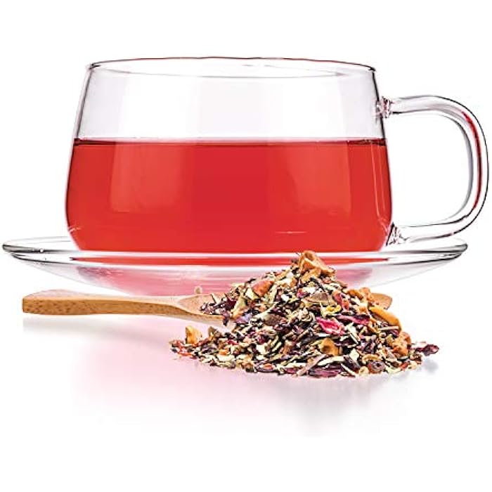 Tealyra - Senna Quick Cleanse - Detox Blend - Hibiscus - Rosehip - Pomegranate - Herbal Fruity Loose Leaf Tea - Hot or Iced - Caffeine Free - 112g (4-ounce) - Image 3