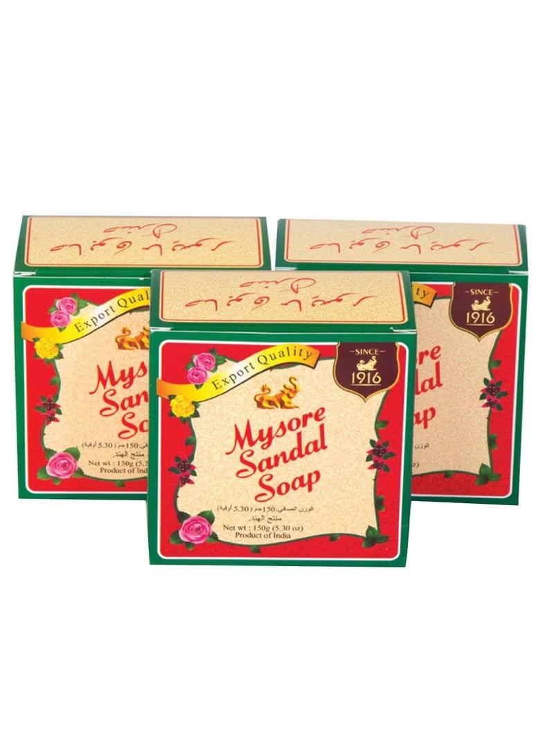 Pack Of 3 Sandal Soap 150grams