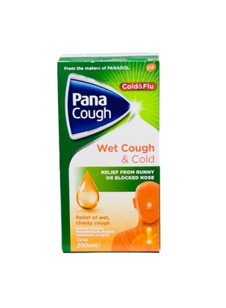 Panadol Cold & Flu Wet Cough & Cold Syrup 200ml