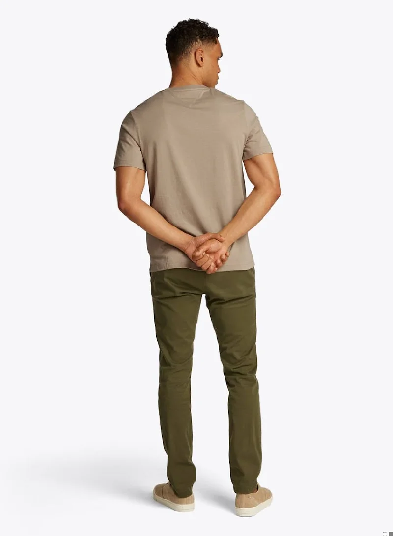 TOMMY HILFIGER Crew Neck Logo Panel T-Shirt