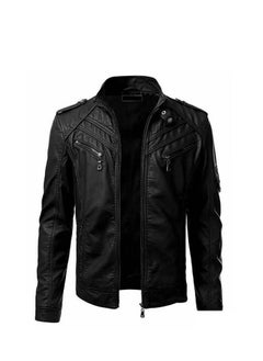 Generic Men's Fashion Trend Leather Jacket  - Image 1