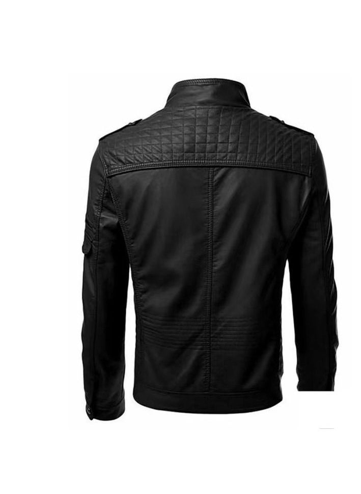 Generic Men's Fashion Trend Leather Jacket  - Image 2