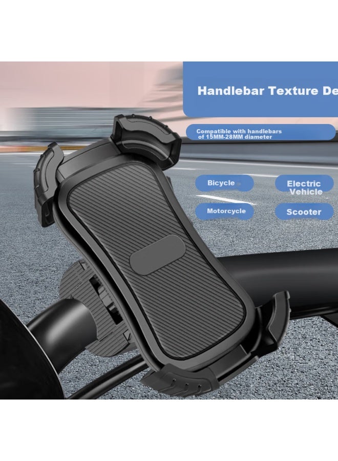Samtogo Electric Bike Phone Holder For Food Delivery Riders, Motorcycle Mount For E-Bikes, Mountain Bikes, Anti-Shock Navigation Bracket With Anti-Shake And Anti-Slip Features - Image 5