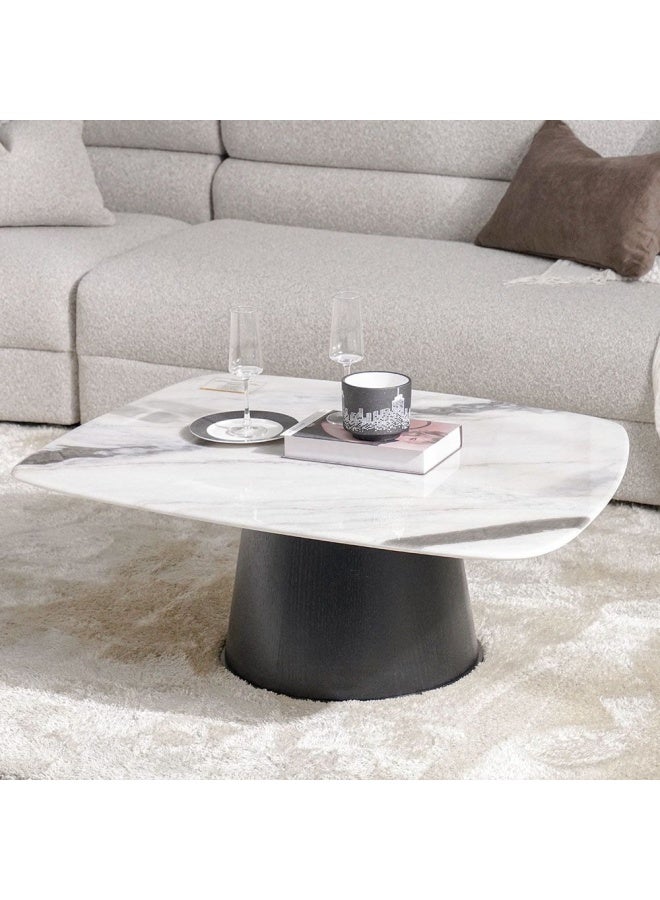 DANUBE HOME طقم طاولة قهوة وطاولة جانبية من Solace - رخام - Image 2