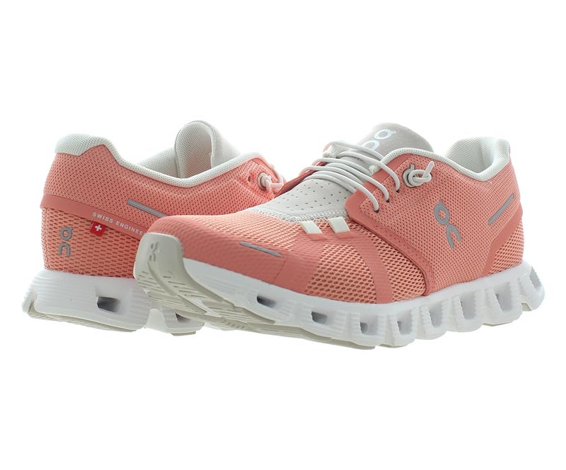 On Cloud 5 Womens Shoes Size 7.5, Color: Flamingo/Pearl-Flamingo/Peach - Image 3