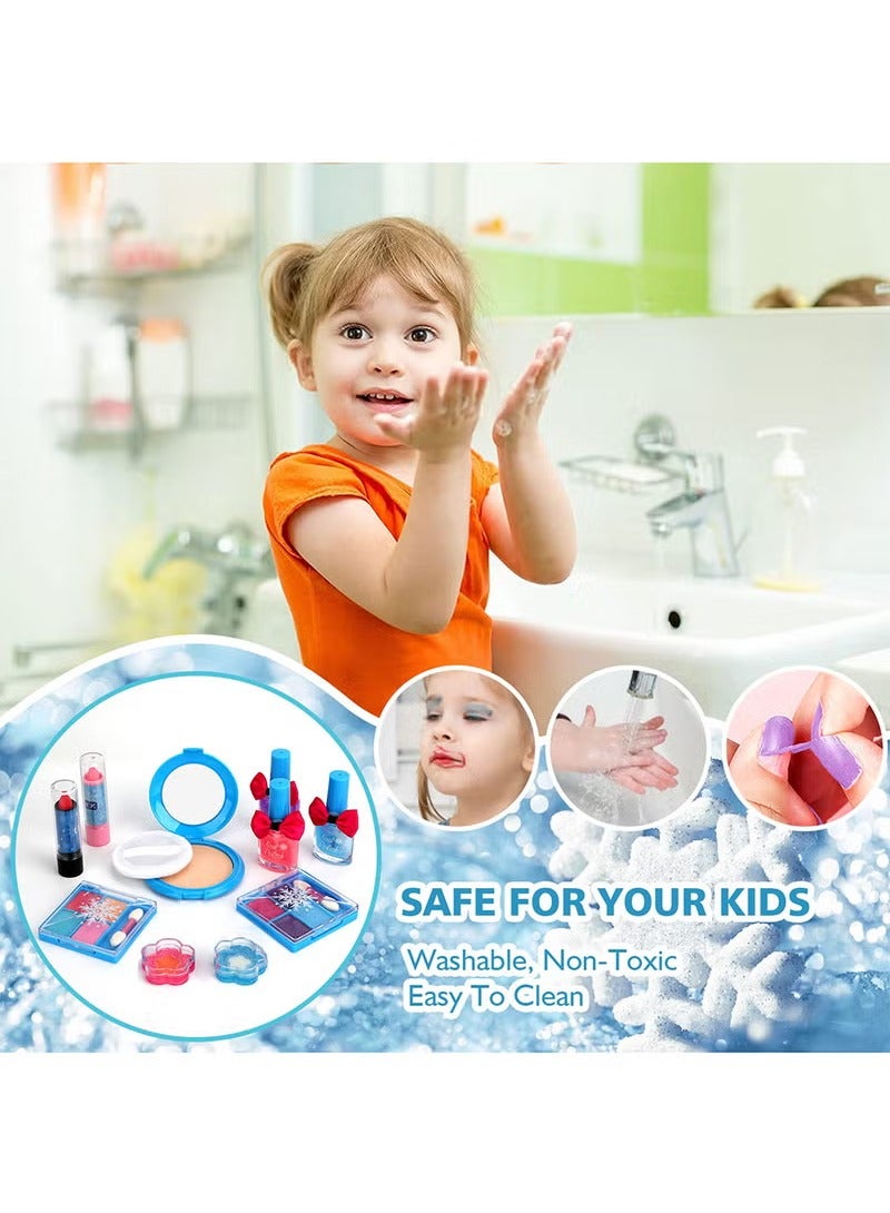 EFUMKE Kids Makeup Kit for Girls, Unicorn Makeup Set, Real Washable Make up Kit for Little Girl Princess Toddler Makeup for Kid Birthday Gifts Unicorn Toys for Girls32PCS - Image 4