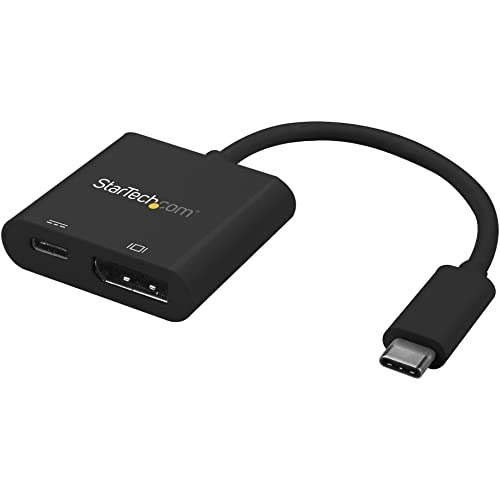 StarTech.com USB C to DisplayPort Adapter with Power Delivery - 4K 60Hz HBR2 - USB Type-C to DP 1.2 Monitor Video Converter w/ Charging - 60W PD Pass-Through - Thunderbolt 3 Compatible (CDP2DPUCP) - Image 1