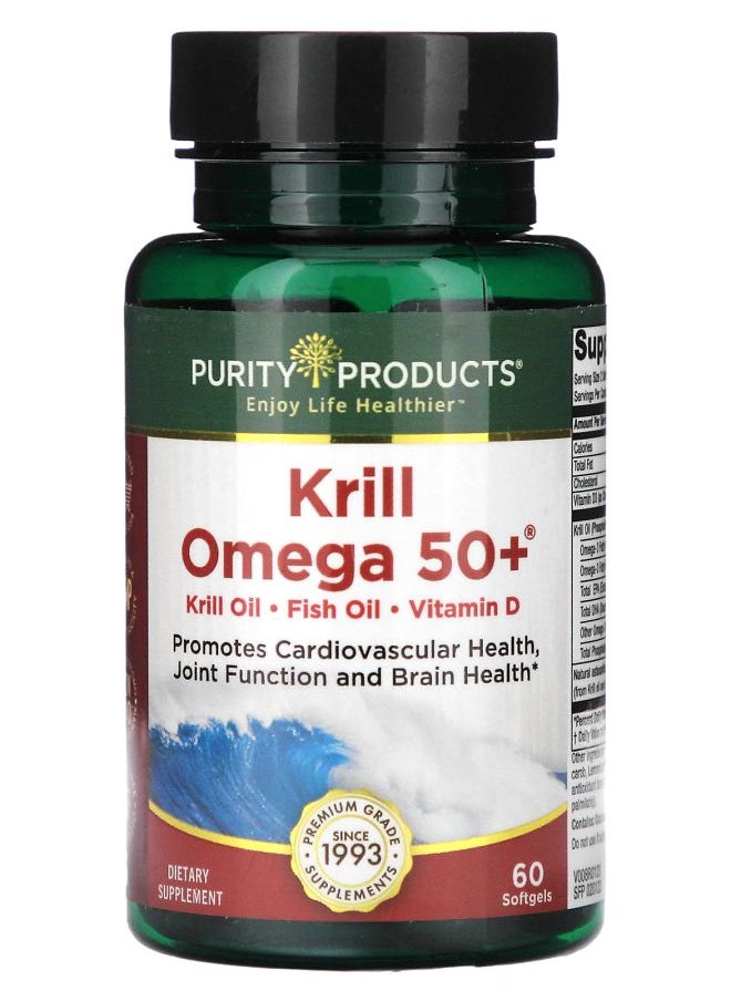 Purity Products - Krill Omega 50+ 60 Softgels - Image 1