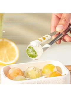 Y&D Six-grid Ice Hockey Mold Ice Grid Frozen Ice Block Frozen Snowball Press Silicone Ice Grinding Tool Food Grade-Green  - Image 4