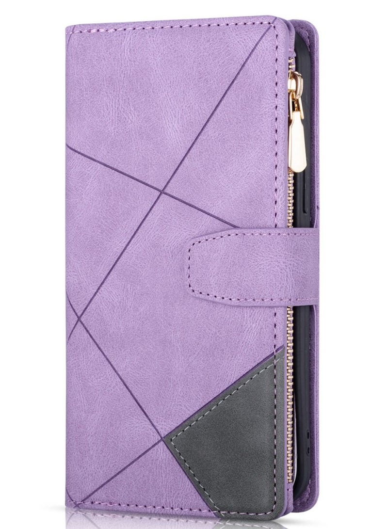 Suteni Flip Cover Leather Protective Hidden Card Slots Phone Case for iPhone - Image 1